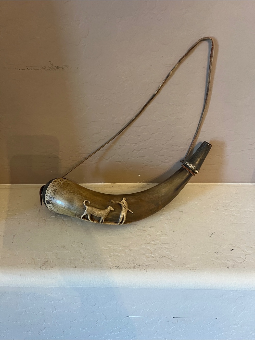 Vintage powder horn
